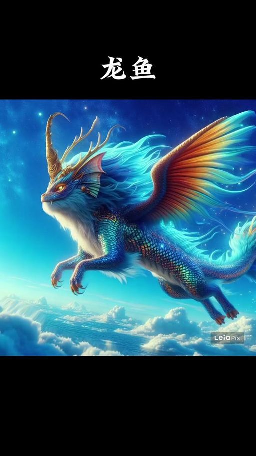 給我一些關于《山海經》龍魚的圖片，《山海經·海外西經·海外西經·海外西經