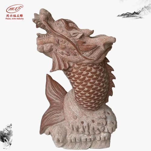 有沒有更多現代抽象風格的石雕龍魚圖片，探索現代抽象風格的石雕龍魚