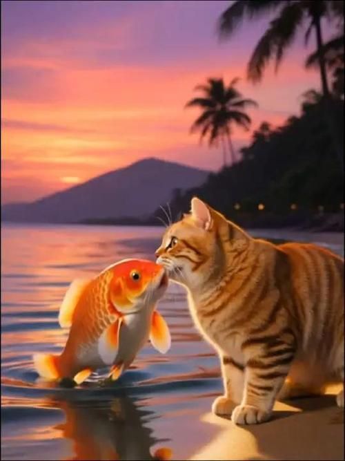 有哪些貓和魚的和諧共處圖片，探索貓與魚的和諧共處