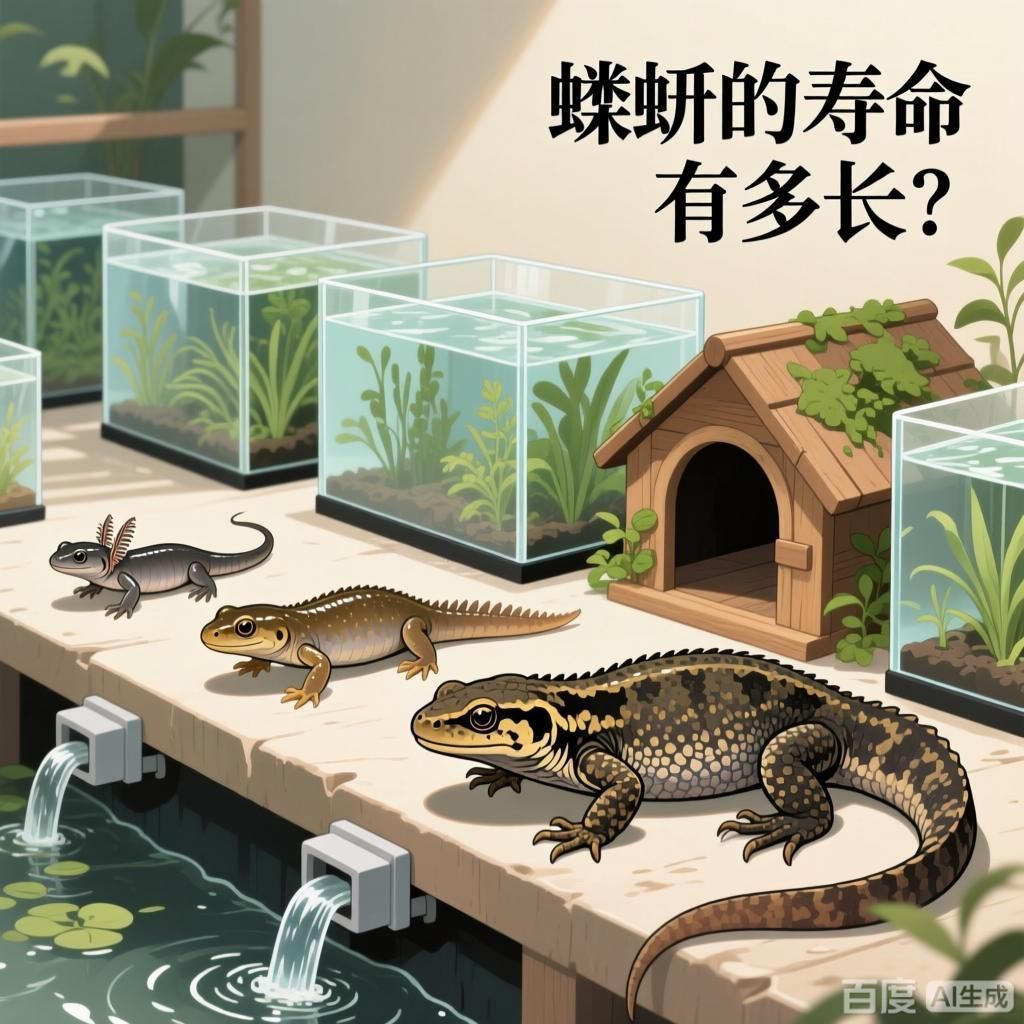蠑螈的壽命有多長，蠑螈壽命主題的科普向插畫