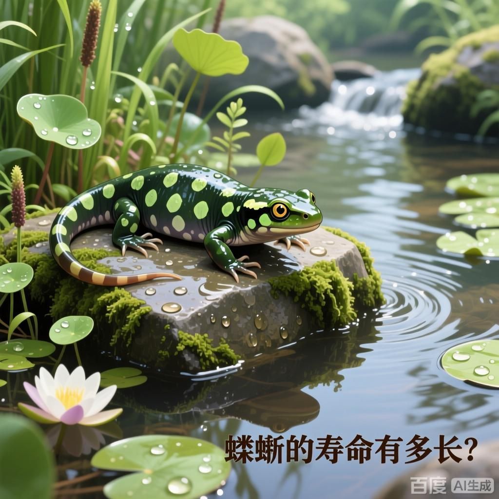 蠑螈的壽命有多長，蠑螈壽命主題的科普向插畫