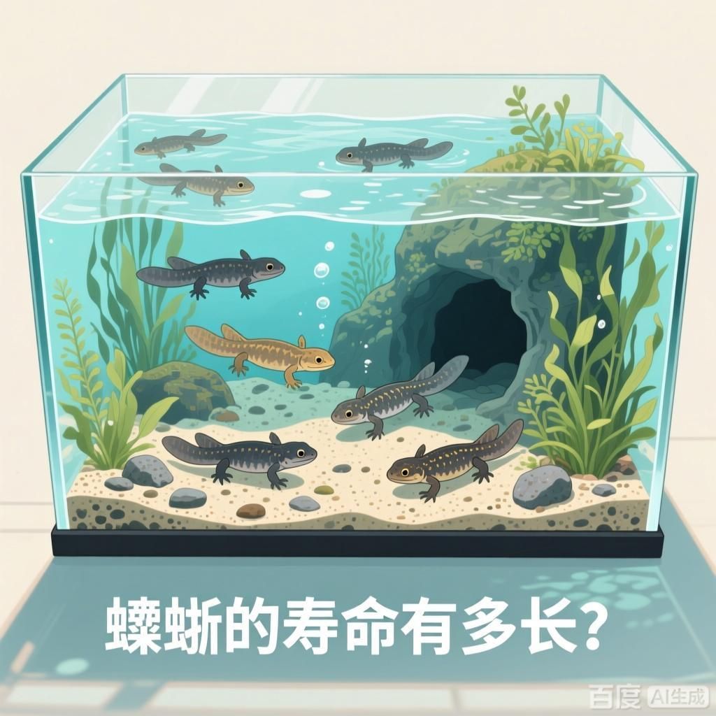 蠑螈的壽命有多長，蠑螈壽命主題的科普向插畫