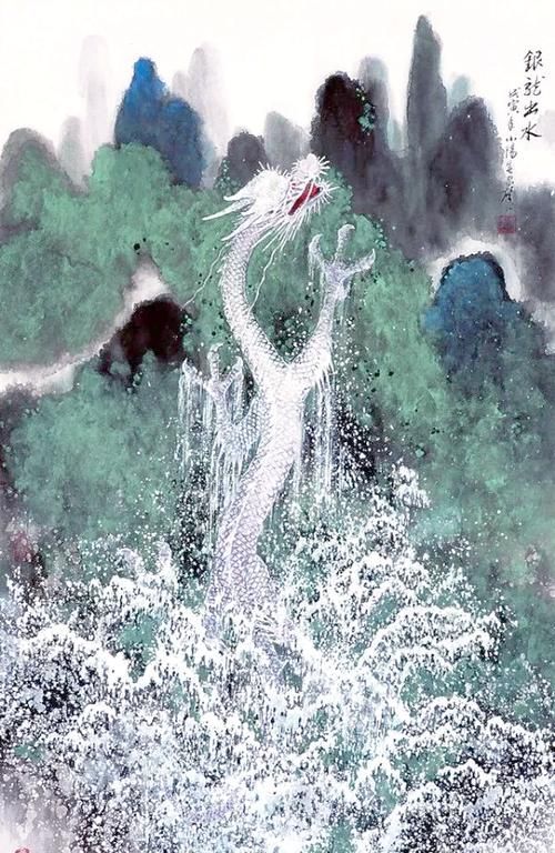 有沒有藝術化的龍水圖片推薦，故宮九龍吐水系列插畫系列插畫資源清單，藝術化龍水圖片