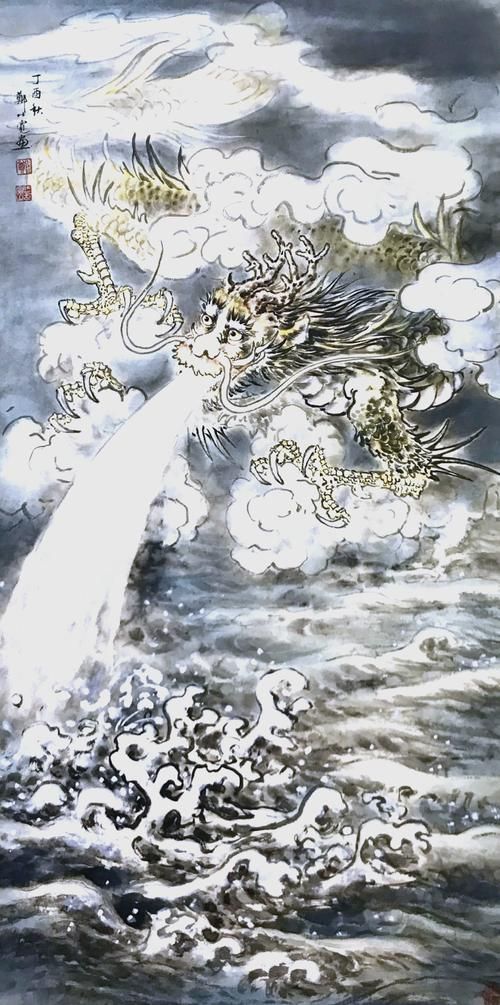 有沒有藝術化的龍水圖片推薦，故宮九龍吐水系列插畫系列插畫資源清單，藝術化龍水圖片