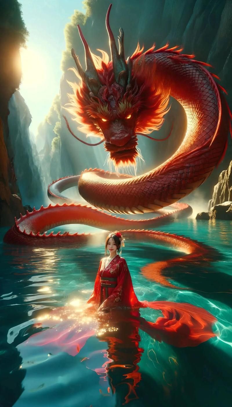 紅龍插畫藝術欣賞，紅龍插畫藝術欣賞與評價