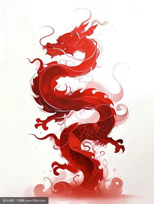 紅龍插畫藝術欣賞，紅龍插畫藝術欣賞與評價