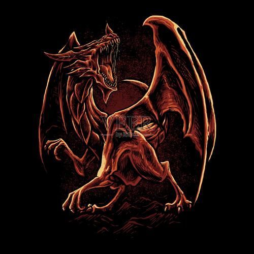 紅龍插畫藝術欣賞，紅龍插畫藝術欣賞與評價