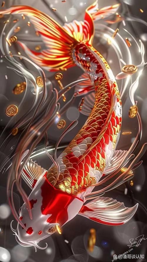紅金龍魚動態壁紙有哪些款式，紅金龍魚動態壁紙