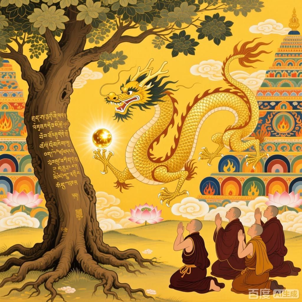 金龍在佛教中的象征意義，金龍在佛教中有哪些表現