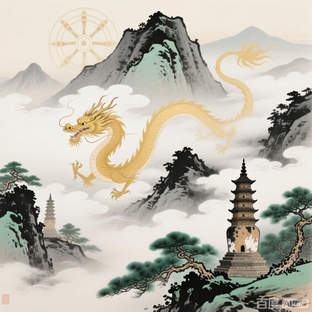 金龍在佛教中的象征意義，金龍在佛教中有哪些表現