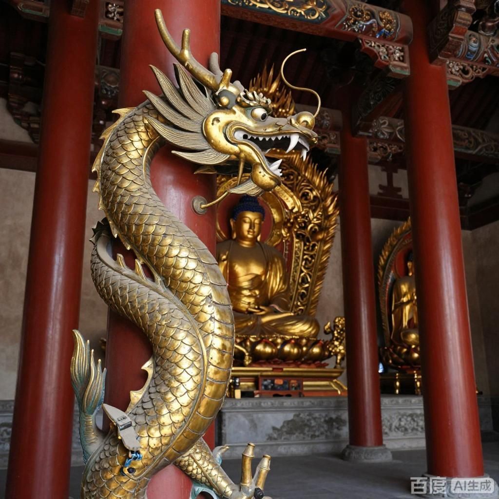 金龍在佛教中的象征意義，金龍在佛教中有哪些表現