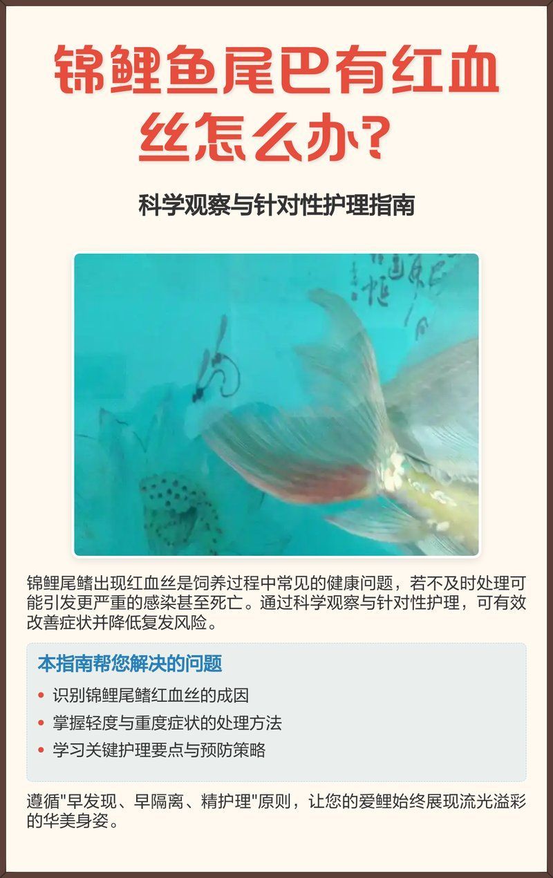 如何判斷錦鯉尾鰭紅血絲是否嚴重，錦鯉尾巴有紅血絲怎么辦