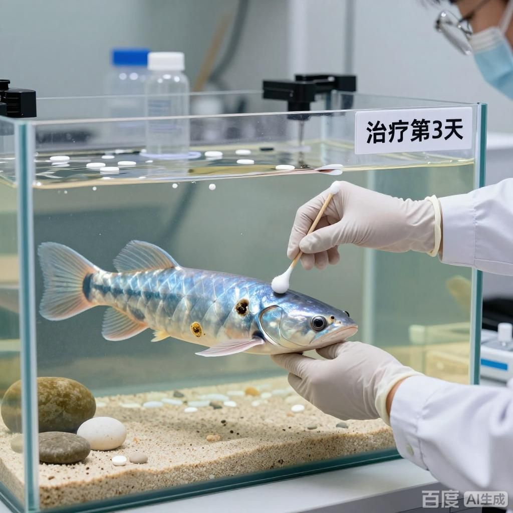 給我一些龍魚真菌病的治療案例，如何治療龍魚真菌病