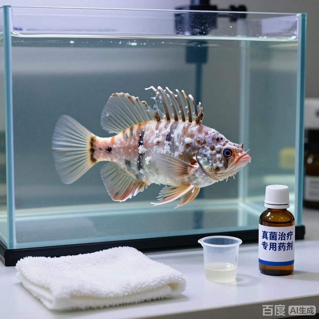 給我一些龍魚真菌病的治療案例，如何治療龍魚真菌病