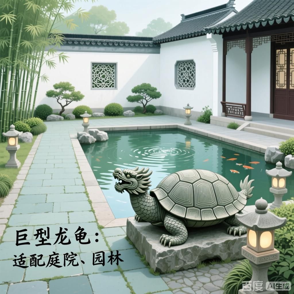 龍龜的尺寸如何選擇，風水學中常見的吉祥物之一龍龜尺寸選擇的詳細步驟