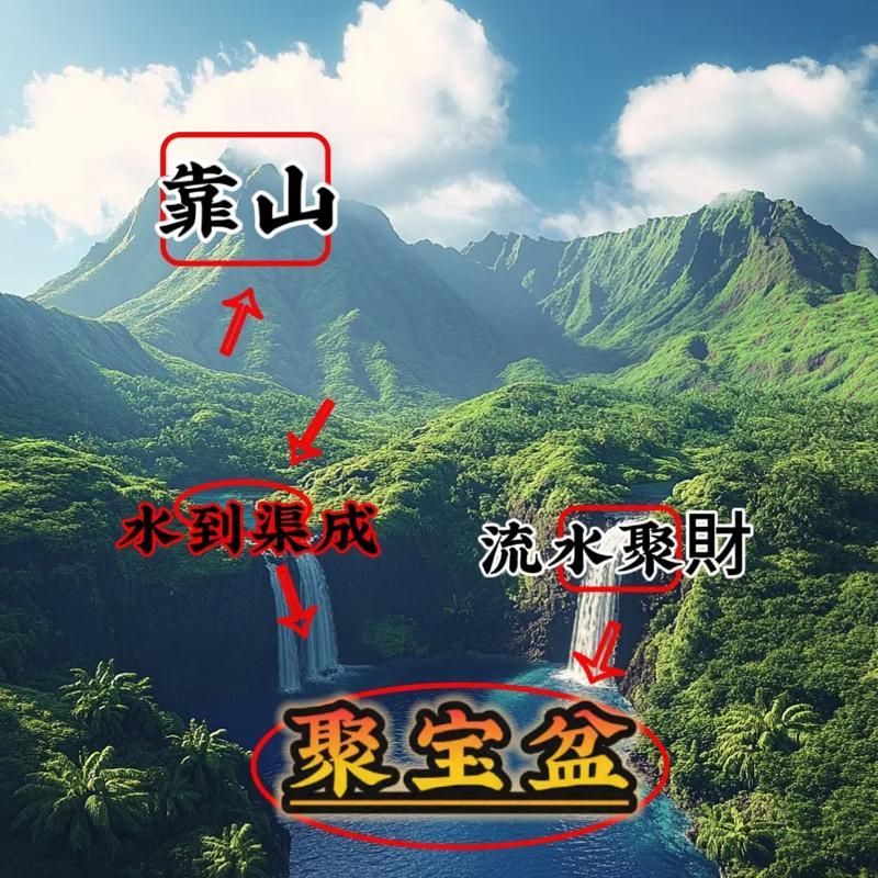 給我推薦一些聚財風水圖片，聚財風水圖片的寓意