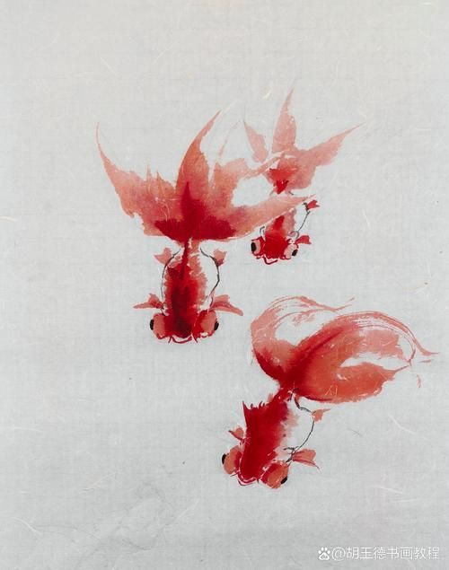 能詳細介紹一下寫意金龍魚的畫法嗎？，寫意金龍魚寫意金龍魚繪畫技法的詳細教程：寫意金龍魚