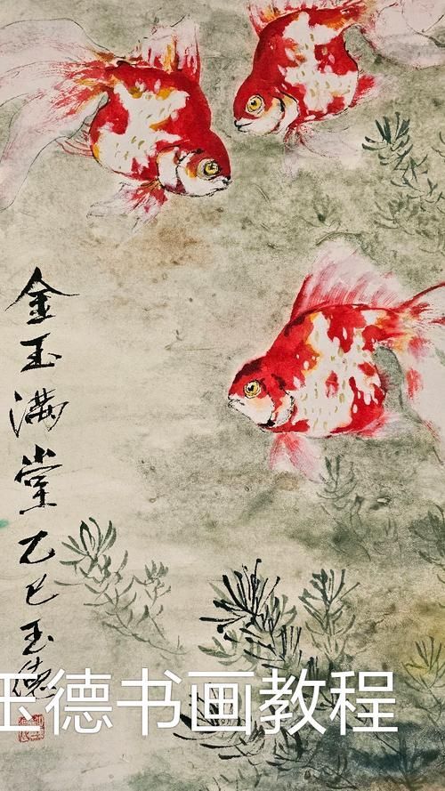 能詳細介紹一下寫意金龍魚的畫法嗎？，寫意金龍魚寫意金龍魚繪畫技法的詳細教程：寫意金龍魚