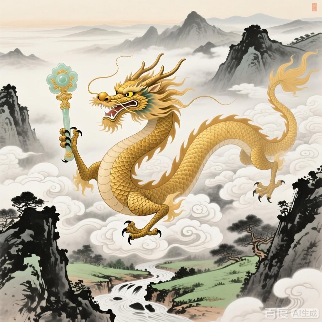 能否再詳細解釋金龍在東方文化中的地位，金龍在東方文化中有哪些具體典故
