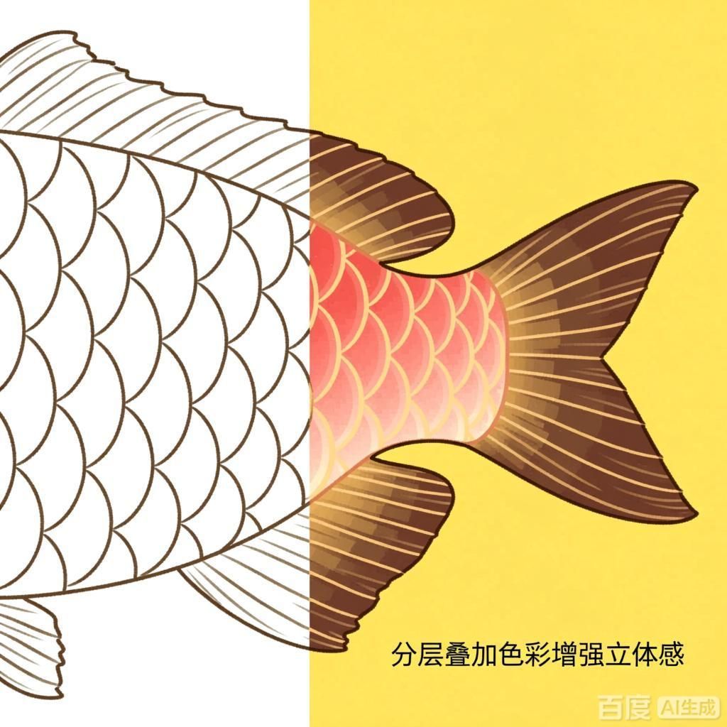 龍魚的鱗片如何畫才更生動？，魚的鱗片繪制技巧