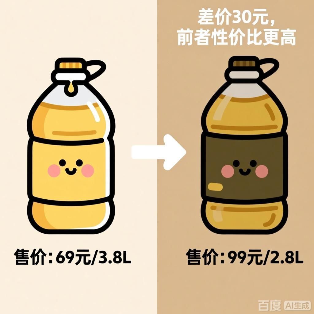 兩款油的價格差異大嗎，哪個更劃算，如何判斷兩款油的價格差異