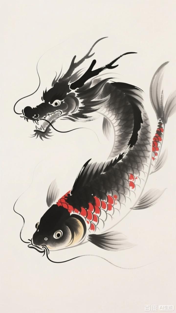 如何制作一張金龍魚壁紙，如何制作一張簡約國風的金龍魚壁紙