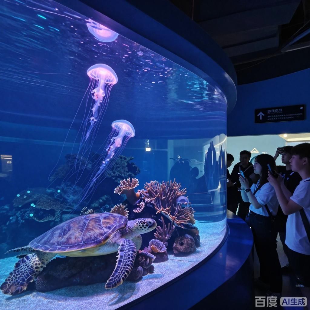 水族館中最大的魚缸有多大，世界上最大的水族館之一——