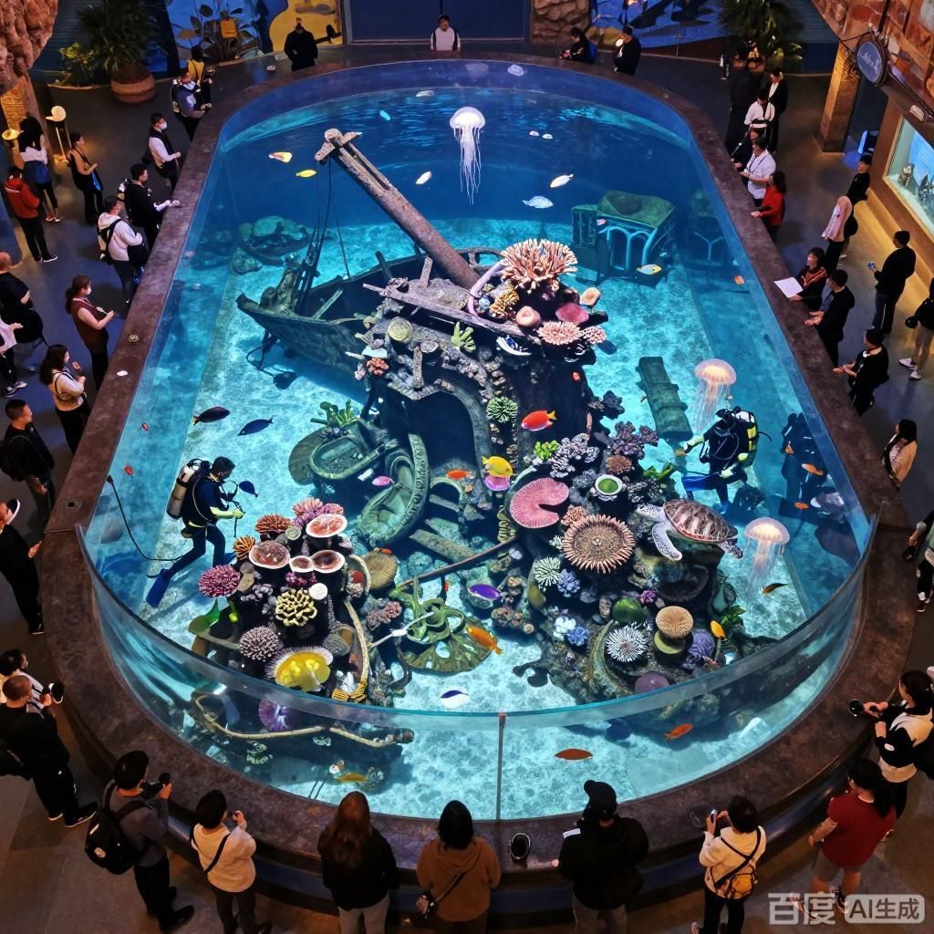 水族館中最大的魚缸有多大，世界上最大的水族館之一——