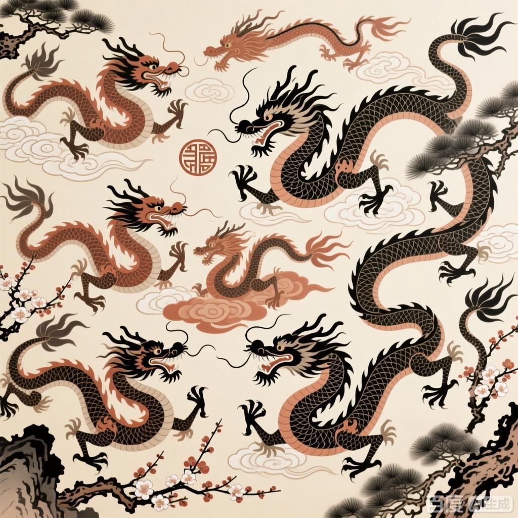 如何結合這十大吉祥龍設計圖案，十大吉祥龍設計圖案