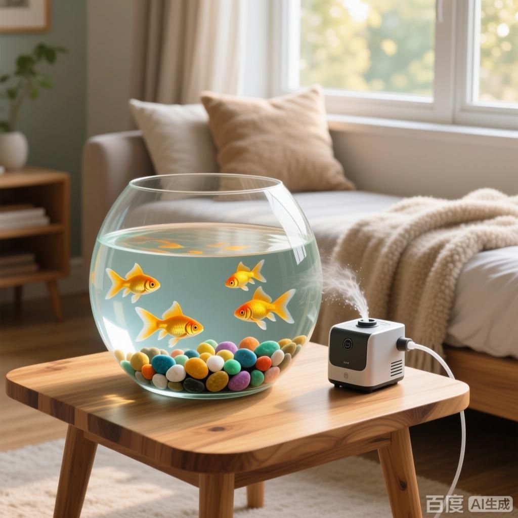 哪種類型的魚缸最適合養(yǎng)魚，四張插畫分別展示不同類型的魚缸