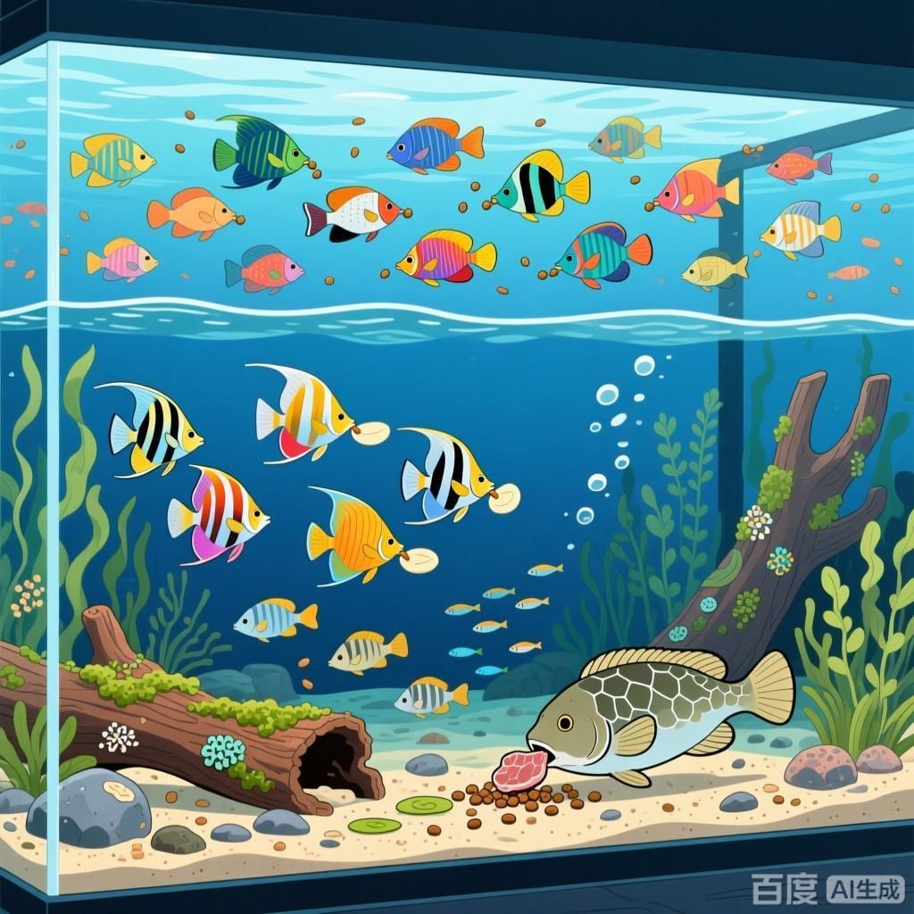 不同魚種對飼料有何需求，高清的龍魚缸壁紙