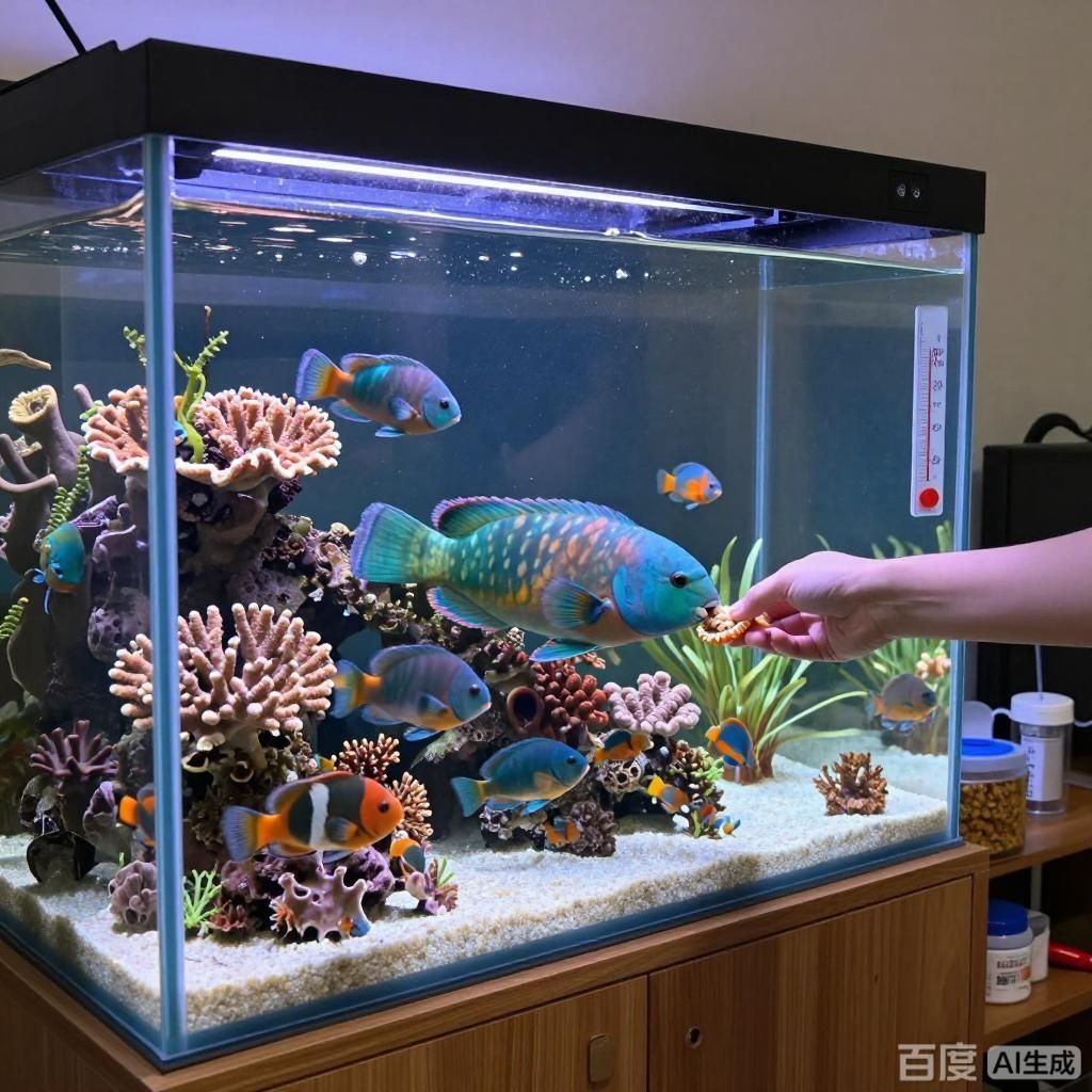 鸚鵡魚多久喂一次？，關于鸚鵡魚的喂食頻率，鸚鵡魚的喂食頻率取決于幾個因素