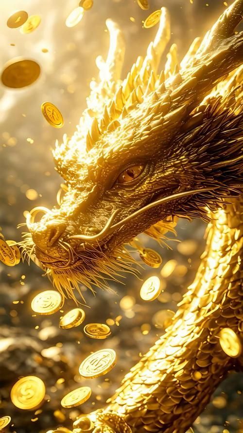 推薦一些簡約風格的聚財金龍圖片，尋找簡約風格的聚財金龍圖片
