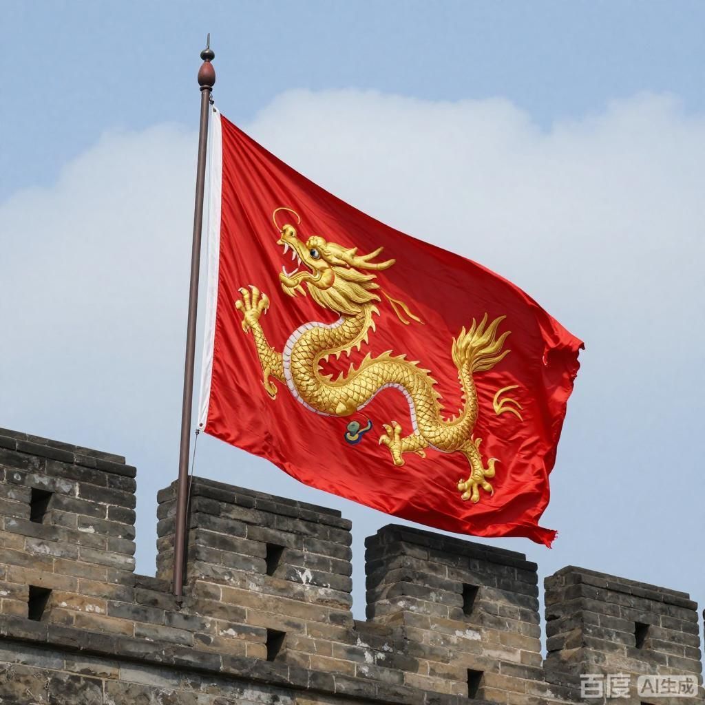 詳細解釋紅龍旗的象征意義，手機動態壁紙：紅龍旗