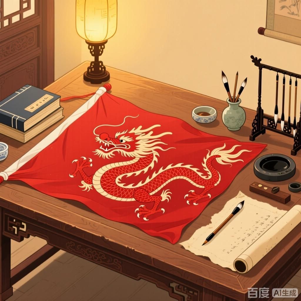 詳細解釋紅龍旗的象征意義，手機動態壁紙：紅龍旗