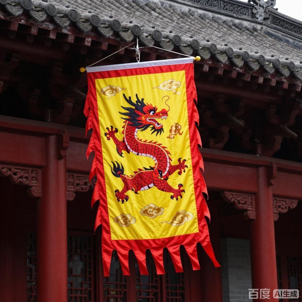 詳細解析紅龍旗的設計元素，紅龍旗的設計元素包括：紅色作為主色調