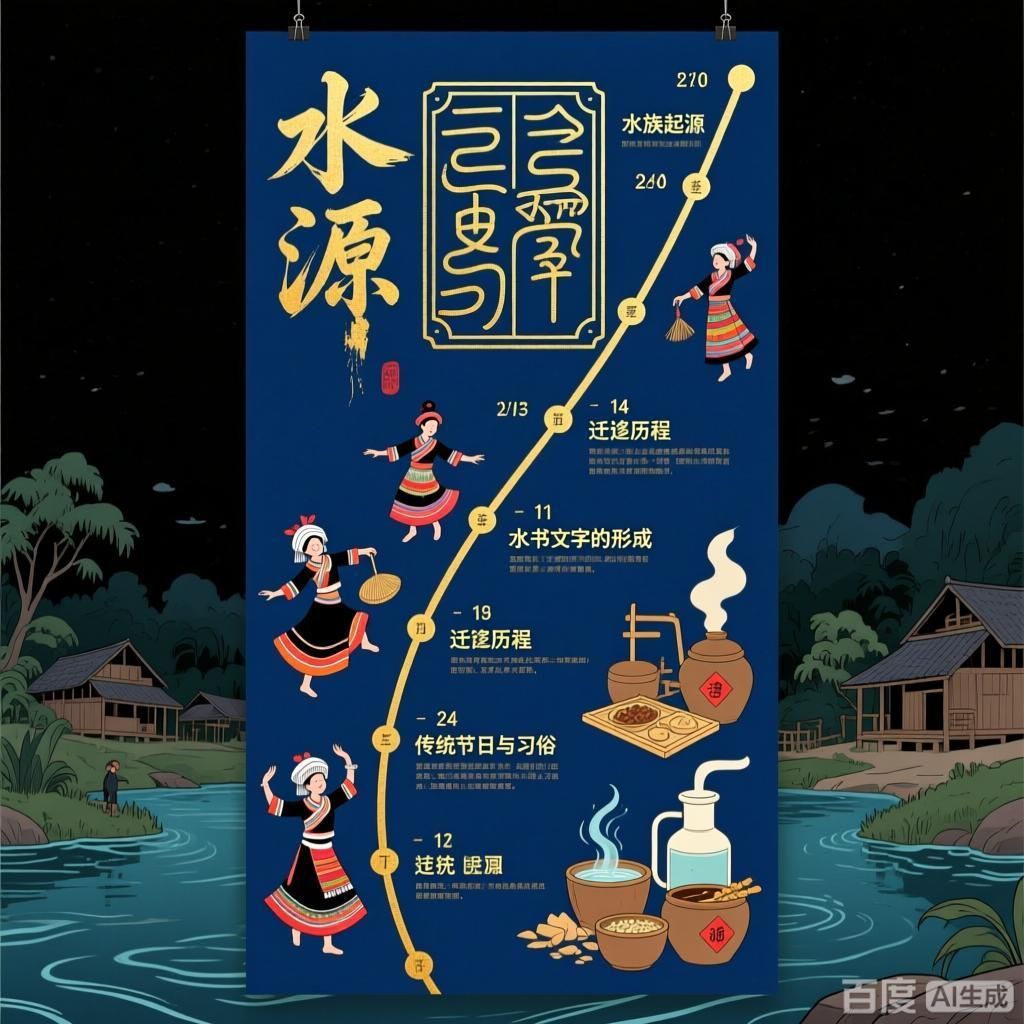 水族的歷史文化發展時間線，4張水族歷史文化時間線可視化圖