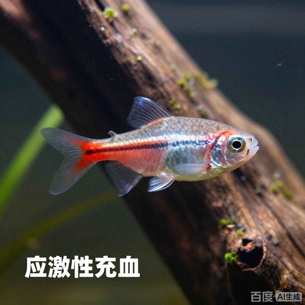 哪種疾病引起的魚鰭根部充血最嚴重，四張科普向插畫展示不同魚類疾病引發的魚鰭根部充血癥狀 哪種疾病引起的魚鰭根部充血最嚴重，四張科普向插畫展示不同魚類疾病引發的魚鰭根部充血癥狀 龍魚百科 第4張