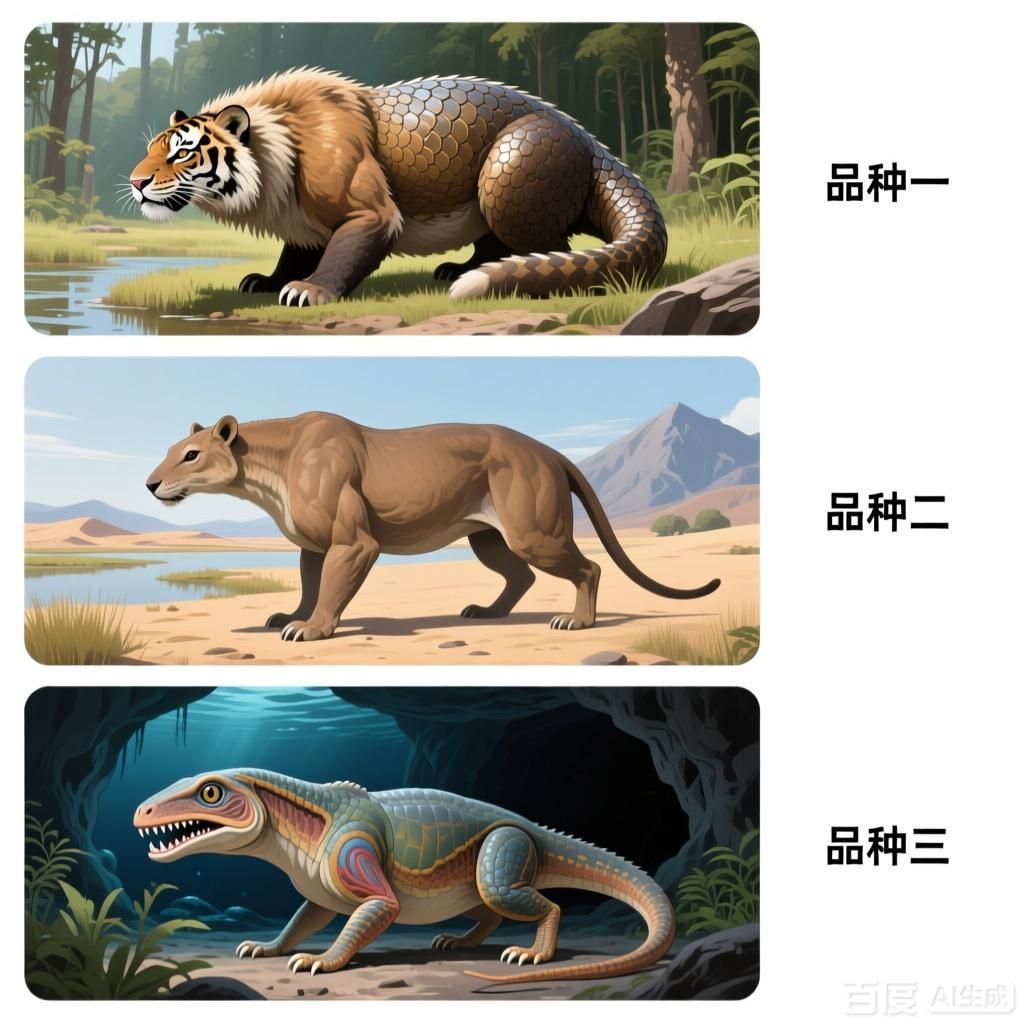 能詳細(xì)介紹一下這三個(gè)品種嗎，四張插畫分別以細(xì)致寫實(shí)的風(fēng)格呈現(xiàn)三種不同品種的特點(diǎn)