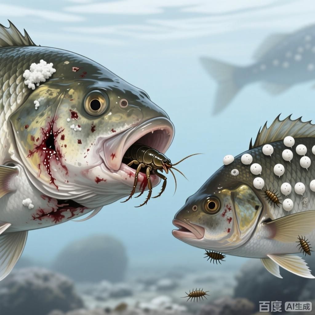 鲺和魚虱哪個更危險，4張科普向插畫，預防龍魚鰓部疾病， 鲺和魚虱哪個更危險，4張科普向插畫，預防龍魚鰓部疾病， 龍魚百科 第4張