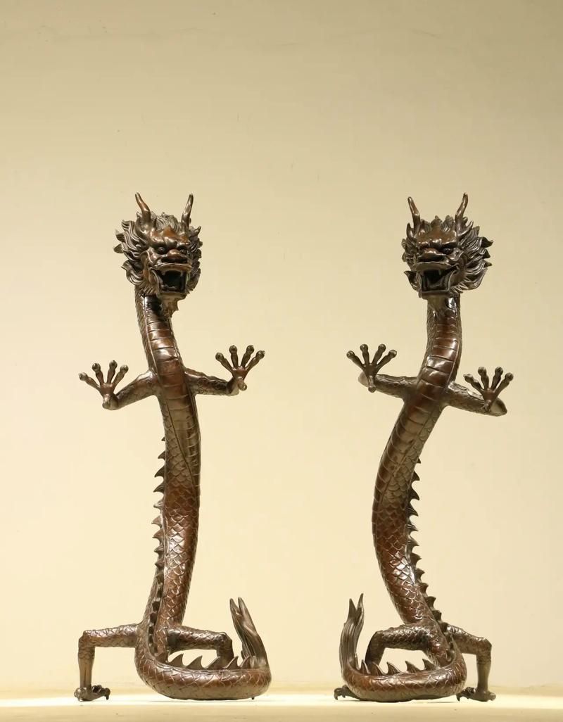 龍擺件哪個材質最有價值，純黃銅/全銅材質的龍擺件最具價值