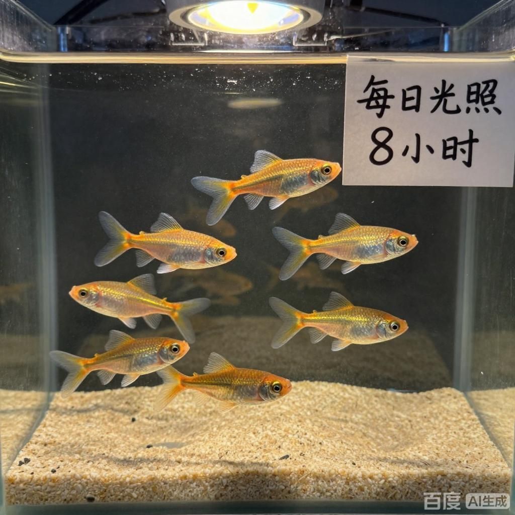 詳細解釋金龍魚幼苗階段的燈光設置，金龍魚幼苗燈光設置展開