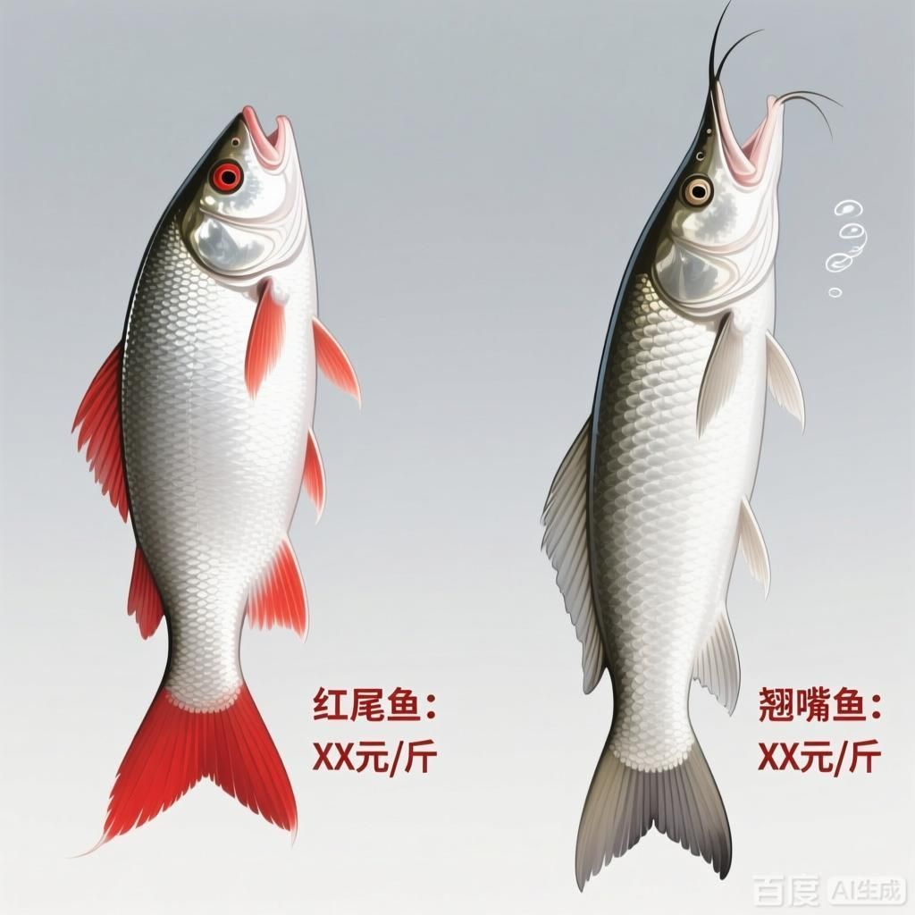紅尾魚和翹嘴魚的市場價格對比 紅尾魚和翹嘴魚的市場價格對比 龍魚百科 第1張