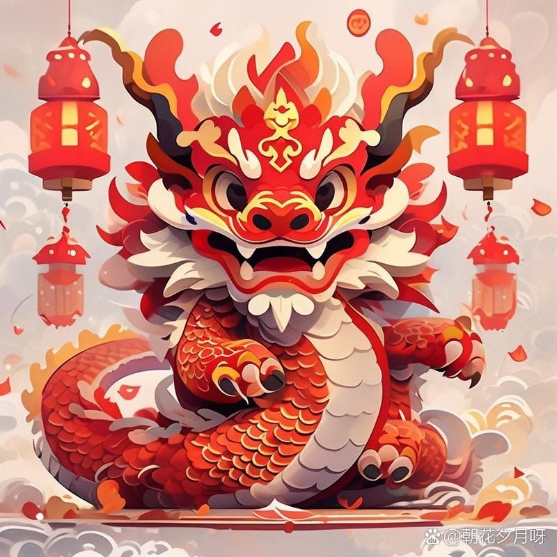 推薦一些紅龍頭像的圖片，紅龍頭像風格介紹