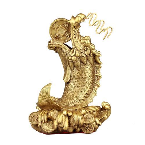龍頭魚擺件的市場價格，德佑堂銅龍頭魚擺件銅鯉魚龍頭魚身獨占鰲頭小號 龍頭魚擺件的市場價格，德佑堂銅龍頭魚擺件銅鯉魚龍頭魚身獨占鰲頭小號 龍魚百科 第1張