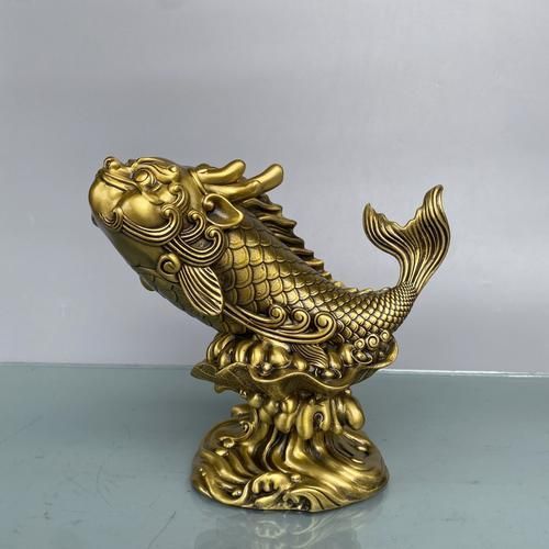 龍頭魚擺件的市場價格，德佑堂銅龍頭魚擺件銅鯉魚龍頭魚身獨占鰲頭小號 龍頭魚擺件的市場價格，德佑堂銅龍頭魚擺件銅鯉魚龍頭魚身獨占鰲頭小號 龍魚百科 第4張