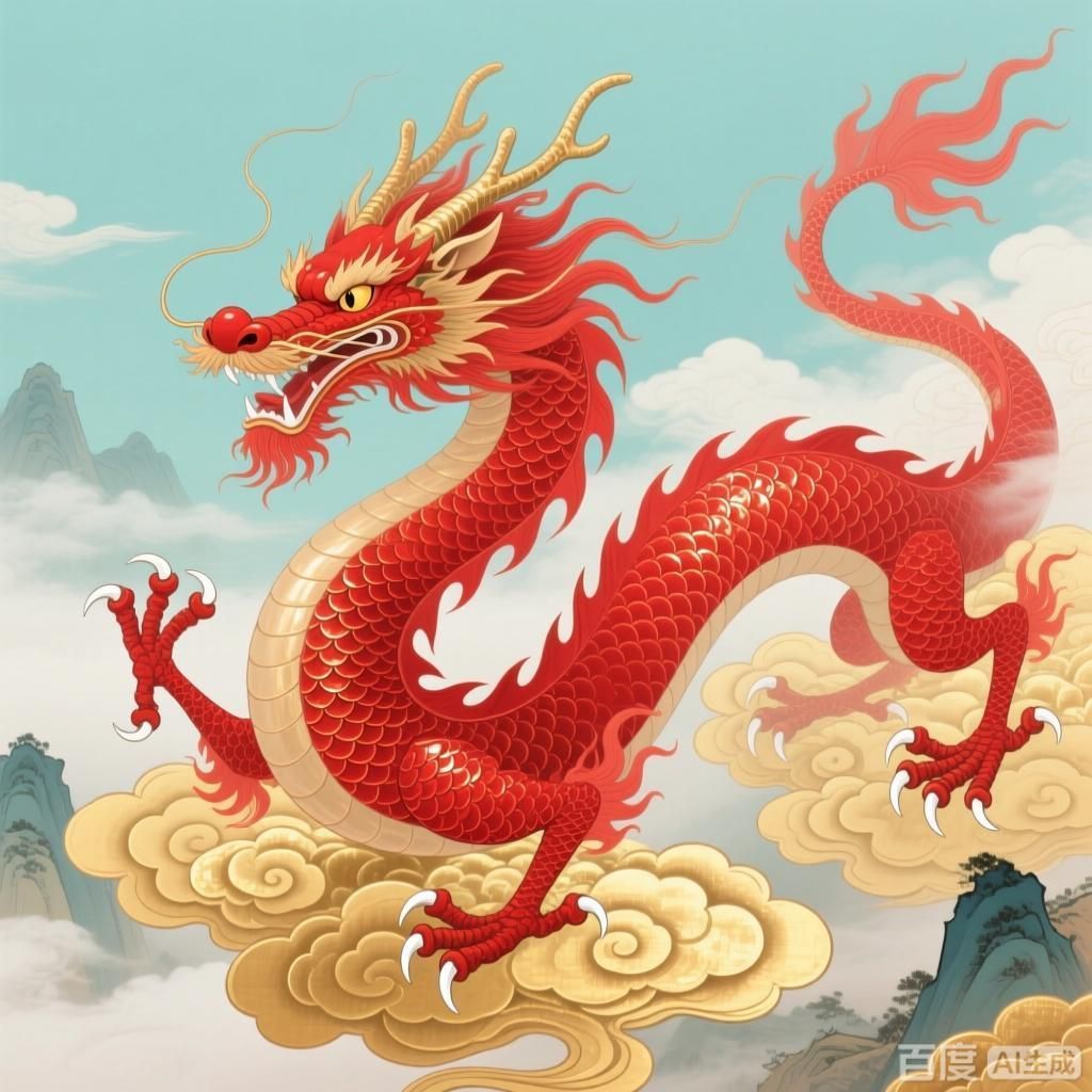 詳細解釋中國紅龍的象征意義，中國文化中象征著力量、勇氣和好運和好運和好運和繁榮 詳細解釋中國紅龍的象征意義，中國文化中象征著力量、勇氣和好運和好運和好運和繁榮 龍魚百科 第1張