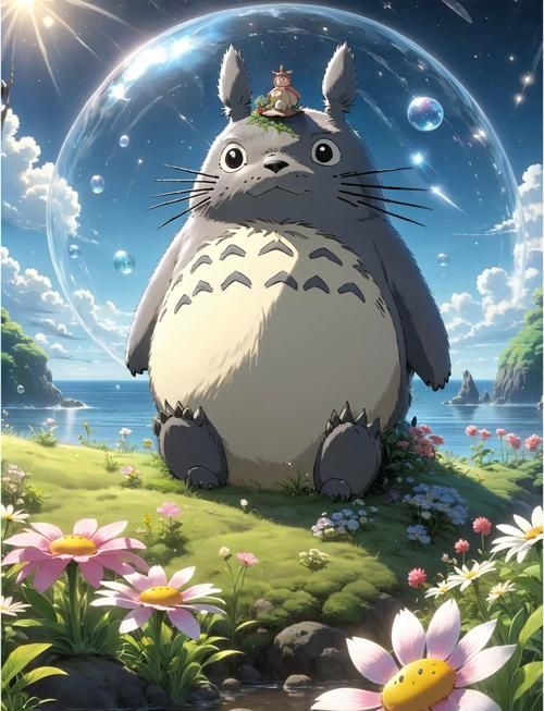 給我一些關于貓和龍貓的圖片，貓和龍貓是什么關系？