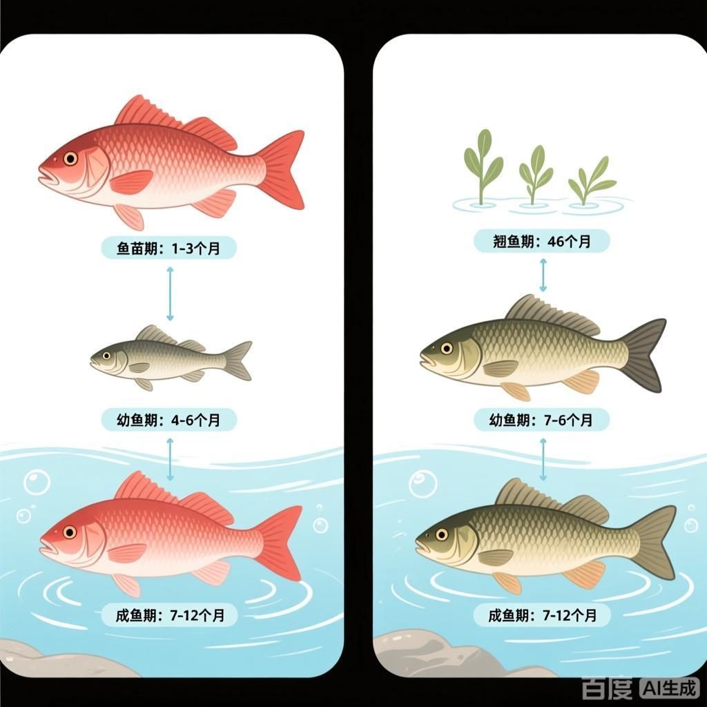 紅尾魚和翹嘴魚的養(yǎng)殖周期對(duì)比，紅尾魚和翹嘴魚養(yǎng)殖周期的對(duì)比分析 紅尾魚和翹嘴魚的養(yǎng)殖周期對(duì)比，紅尾魚和翹嘴魚養(yǎng)殖周期的對(duì)比分析 龍魚百科 第1張