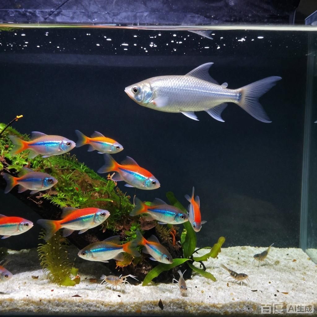 七彩魚和銀龍魚混養(yǎng)的成功率高嗎？，七彩魚和銀龍魚混養(yǎng)的成功率高嗎,